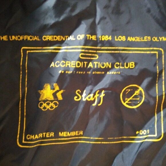 Vintage 84 Olympic Games Staff Windbreaker Jacket - Picture 1 of 8